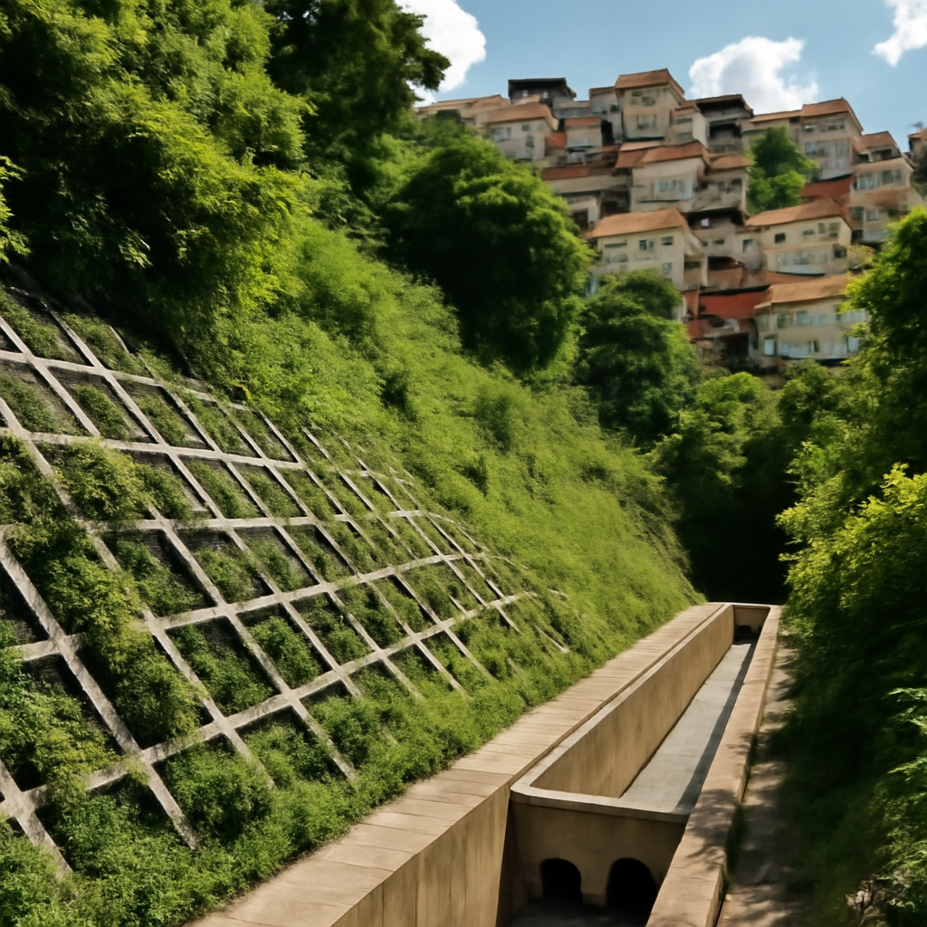 Encostas em áreas urbanas: como unir contenção geotécnica e regeneração ambiental sem travar a expansão da empresa